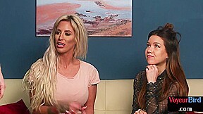 Handjob loving voyeur sluts tempting lad