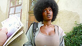 Czech Streets 152: Quickie with Cute Busty Black Girl