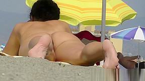 Nudist beach cannot get enough of a sexy nudist