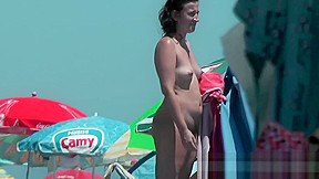 Hot young chick at the beach very hot hunter