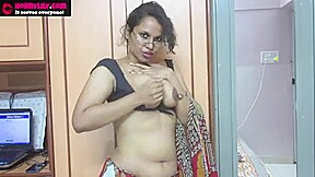 Best Indian Tamil Maid Horny Lily Dirty Chat in Hindi Jerk off Instruction