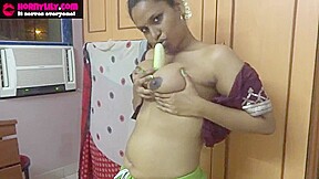 Mumbai Maid Horny Lily Jerk Off Instruction In Sari In Clear Hindi Tamil