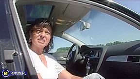 German Housewife Roadside Masturbation