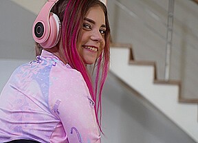 Naughty small teenager Bella Grey assfucked with DAP, DPP, DVP