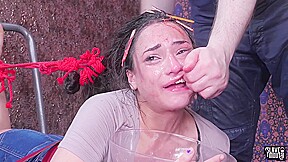 Fish Hooked Submissive Beauty Is Spanked Hard