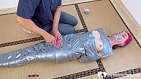Completely Duct-Taped, I Tease and touch her