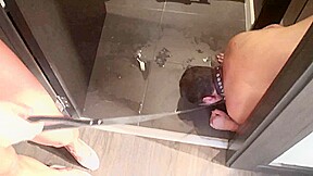 Lick bathroom floor to shine by Femdom Austria