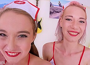 Dirty Teen nurses FUCKED UP HARD 4