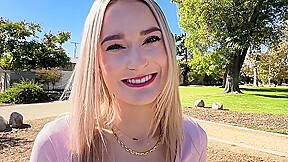 Flashes Her Pussy And Fucks – Thea Summers, Donnie Rock And Petite Blonde