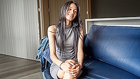 Skinny Brunette Latina Banged Raw By BWC Instructor After Yoga Session