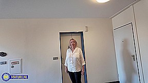 Masturbating 58 Year Old Housewife Nicole V. With Her Big Natural Saggy Tits Gets Wet On The Sofa