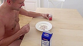 Breakfast with piss muesli by Femdom Austria