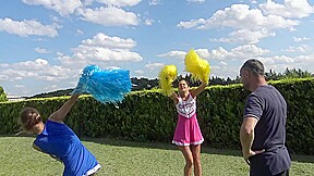 Cheerleader slapping fun by Femdom Austria