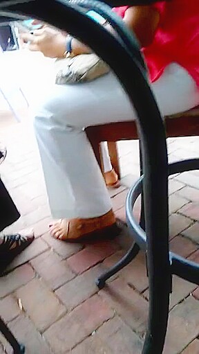 Sexy outside feet and sandals.