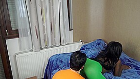 Ebony Princess Colored Pantyhose Ass Worship by Femdom Austria