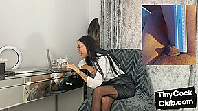 Femdom beauty babe comment smalldicks