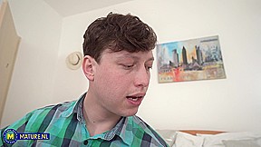 37 Year Old Stepmilf Nathalia Seduces Her Stepson Into A Wild Old And Young Fuck In His Bedroom