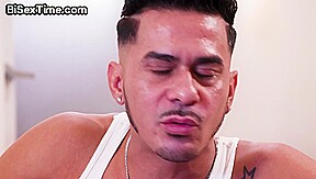 Inked bi bae shearing cock with her BF in MMF 3some