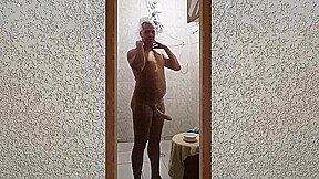 Meu Banho Gostoso Com o Pau Duro 009