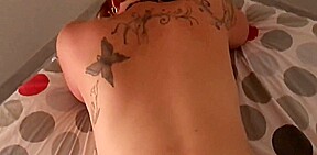 en levrette avec le reflet du miroir