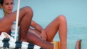 Nudist beach camera hunting for naked pussies