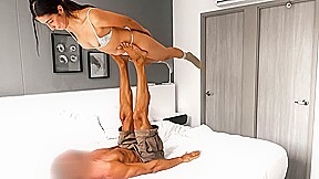 Amateur Latina Brunette Rammed Rough By BWC Producer In Yoga Audition