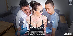 A Double Penetrating Threesome With Two Young Guys And Milf Karolina Rus