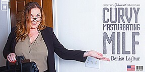 Big Breasted Curvy Milf Denise Lafleur Loves To Play With Her Shaved Pussy