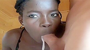 blond joins ebony girl and friend (sauna)