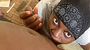 Desperate Wife With Hijab Gets Fucked By Church Boy