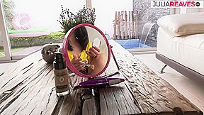 Horny Girl Sucks A Huge Cock Then Rides It To A Cumshot – JuliaReaves