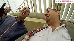 Hot Bitch Rides A Massive Cock While Sucking Another In Threesome – JuliaReaves