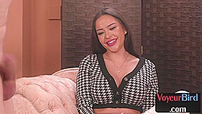 Kinky influencer voyeur teasing guy for show