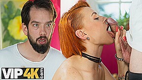 MATURE4K. Mature redhead craved a strong orgasm and managed to make it real