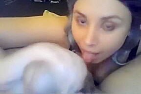 pretty australian girl Blowjob slap handjob an huge cock