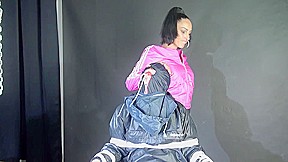 Sexy Ajyana Being Tied, Gagged, Hooded And Dominated By Stella Wearing Sexy Shiny Nylon Rainwear On A Hairdresserвґs Chair Part 1 Of 2 (Video)