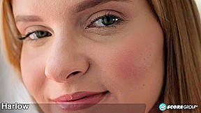 Teenager Harlow is shy, but that doesn’t stop her from showing us her pink, puffy nips and hairless fuck holes. – Harlow West – NaughtyMag