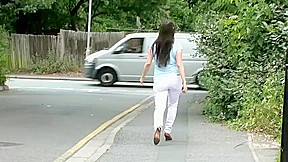 Hairy Brianna Davis shows us her hairy pussy.