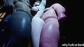 3D Cute Asian Wife Have Her First Time Threesome Sex and Got Orgasm