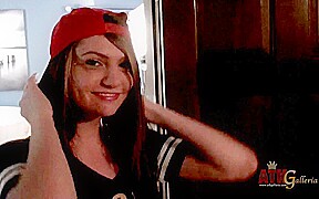 Behind the scenes showing her skills