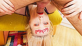 real fuck doll gets big dick face fucked