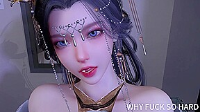 3D Cute Cosplay Asian MILF Got Fucked so Hard