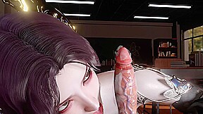 3D Super Hot Teacher Have a Hardcore Blowjob Sex with Young Big Cock