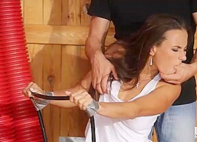 Basement Humiliation: Tight Asshole Crammed With Metal Dong