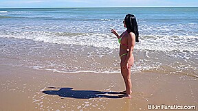 British bikini amateur topless in public