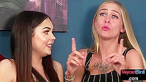 CFNM British voyeur babes in lingerie n heels teasing jerker