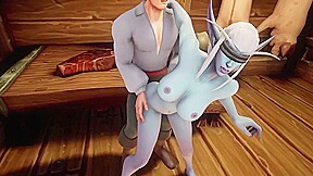 Elf Fucks Night Elf with a Blindfold in the Kitchen – Warcraft Porn Parody