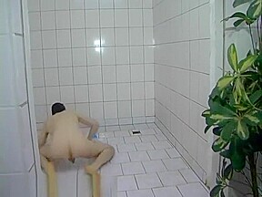 Empress Cruel ballbusting in the shower