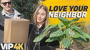 HUNT4K. I’m the sluttiest neighbour and I fuck in front of my BF! So what?