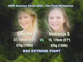 Irina vs Nastassia catfight dww